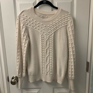 Loft bobble cable sweater medium